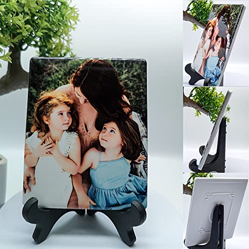 Image of Personalized Ceramic Photo for Headstone, Waterproof Picture for Grave Cemetery Tombstone Pictures Porcelain Cameo Funeral Portrait Memorial Monument Photo for Burial Stone Hanging Decorative Tiles