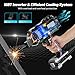 Portable Welding Machine 110V with Auto Darkening Goggles: Handheld IGBT Inverter ARC Welder Gun Stick Welder - 6 Variable Current Adjustment for 3/32