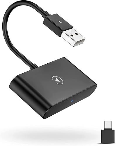 CarPlay - Adaptador inalámbrico para OEM con cable CarPlay 2023, adaptador inalámbrico Apple Carplay para iPhone Plug & Play más rápido, convertidor