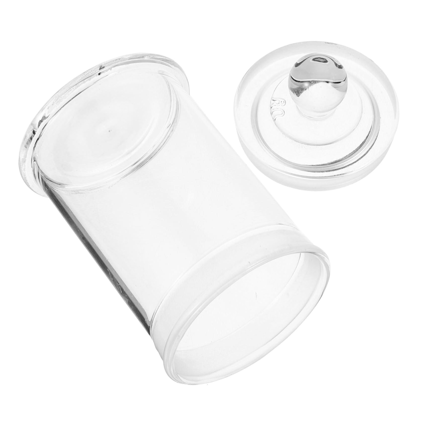 STOBAZA Glass Specimen for Chemical Storage Lids Lightweight Portable Lab Tool