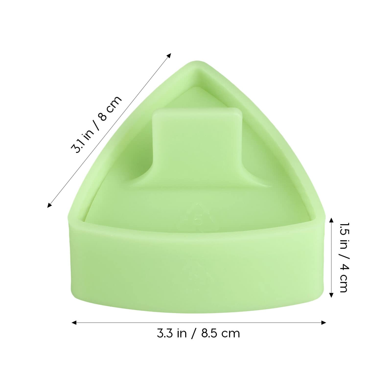 HEMOTON 2pcs Triangle Sushi Mold Onigiri Mold Triangle DIY Rice Ball Mold Makers Triangle Sushi Mold Japanese Home Gadgets (1)