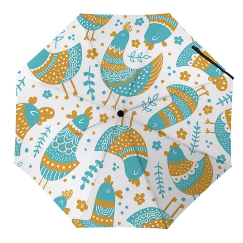 Parapluie pliant automatique compact style Color Bow pour voyage homme et femme