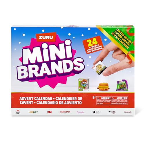 Mini Brands Kalendarz adwentowy z artykułami spożywczymi, smakołykami i zabawkami