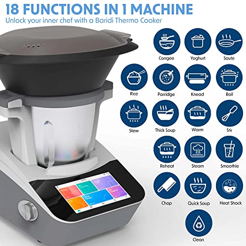 Baridi Smart Kitchen Robot Thermo Cooker White DH189 - Image 5