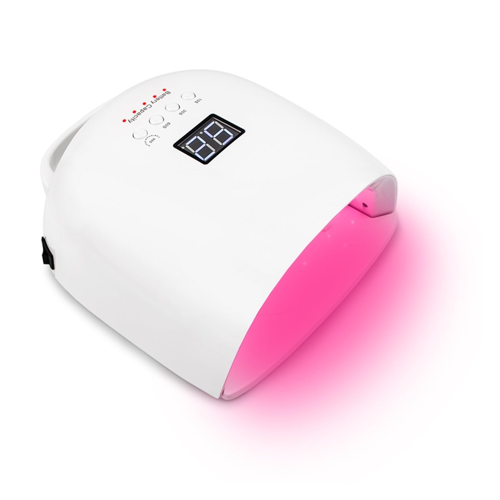 Lampa UV do paznokci, Bezprzewodowa 86w LED lampa UV do paznokci 86W do utwardzania wszystkich lakierów żelowych suszarka do paznokci lampa światła słonecznego Manicure inteligentny wyświetlacz LCD ak
