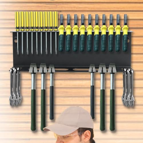 Support de rangement pour clé et pinces avec système de fixation murale fixe