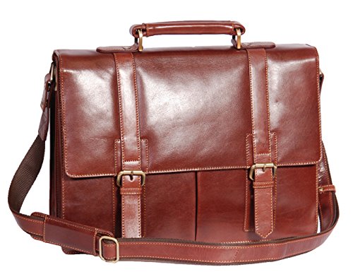 Mallette Homme marron grand format porte-documents élégant