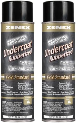 Zenex Rubberized Undercoat - Heavy Duty Undercoating for Vehicles...
