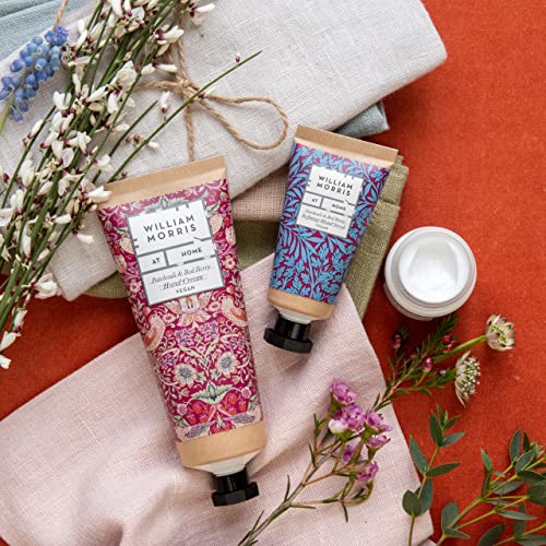 William Morris At Home Hand Cream 100ml, Hand Scrub 50ml, Nail and Cuticle Cream 35ml, Hand Care Beauty Gift Set - Image 3