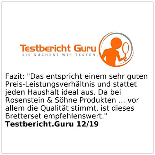 Foto von Rosenstein & Söhne Schneidebrett BPA frei: 6er-Set Schneidebretter in 6 Farben, antibakteriell, je 29 x 20 cm (Brettchen, Gemüse, Küchenhelfer)