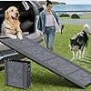 Dog Ramp for Car 63″ Long & 17″ Wide Portable Dog Ramps for Large Dogs with Non-Slip Rug Surface Dog Car Ramp for SUV Car & Truck, Folding Dog Ramp Up to 250LBS