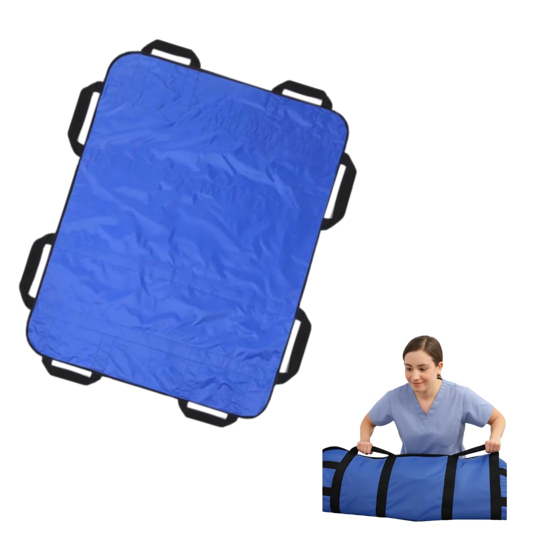 EURI Gleitmatte für Patienten | Transferdecke für ältere Menschen, eingeschränkte Mobilität und Schuppen | Positionierkissen | 8 Griffe 120 x 100 cm