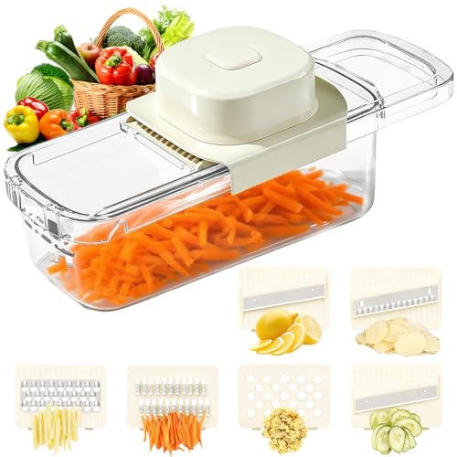 Pmueuff Mandoline Cuisine Coupe Legume Multifonctions,...