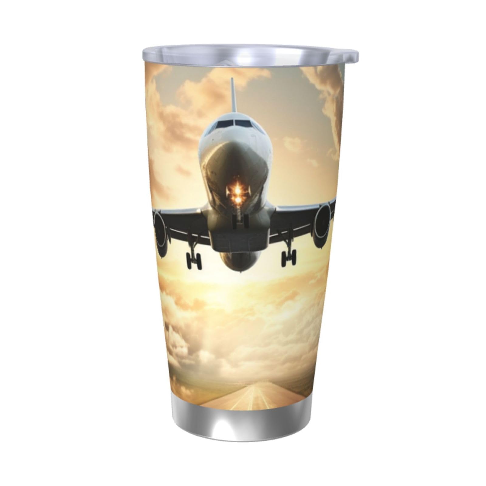 Tasse isotherme bureau et maison grand format en acier inoxydable style aviateur