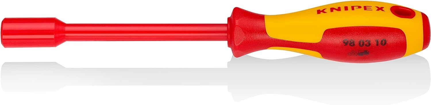 Knipex 980310 VDE Insulated 10mm M6 Nut Driver Spinner Screwdriver