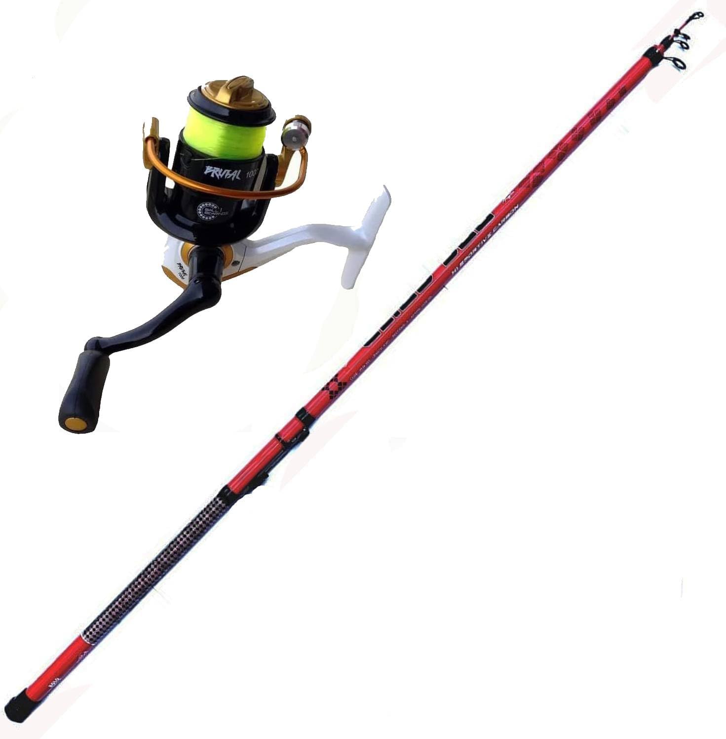 Bolognese Mt.3 Canna da Pesca con Mulinello Galleggiante Mare Lago Trota Carpa
