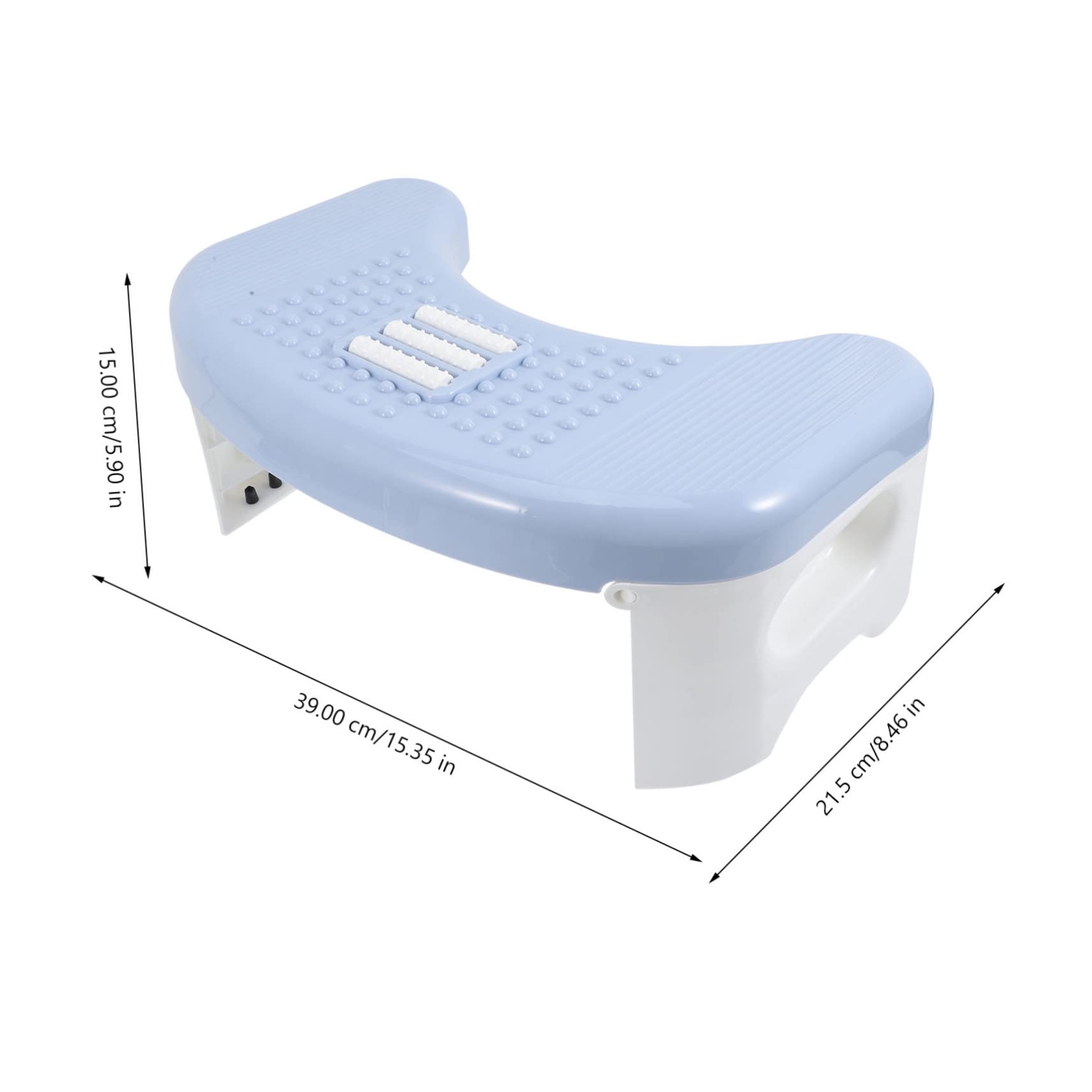 minkissy Toilet Tolding Footstool for Squatting Posture Improvement Plastic Footstool for Adults Nonslip Bathroom Step Stool