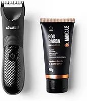 MANCLUB® Kit Desmatador: Aparador Elétrico de Pelos Corporais + Pós-barba das Joias: Proteção para as Partes Íntimas durante todo o dia