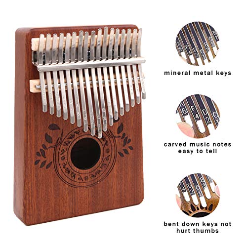 Piano à pouce portable en sapelli 17 touches – Piano africain Mbira Sanza Likembe avec instructions (Anglais) Sac en… - Les Beatles, Paul McCartney, John Lennon, RIngo Starr, George Harrison Piano à pouce portable en sapelli 17 touches - Piano africain Mbira Sanza Likembe avec instructions (Anglais) Sac en… – Image 5