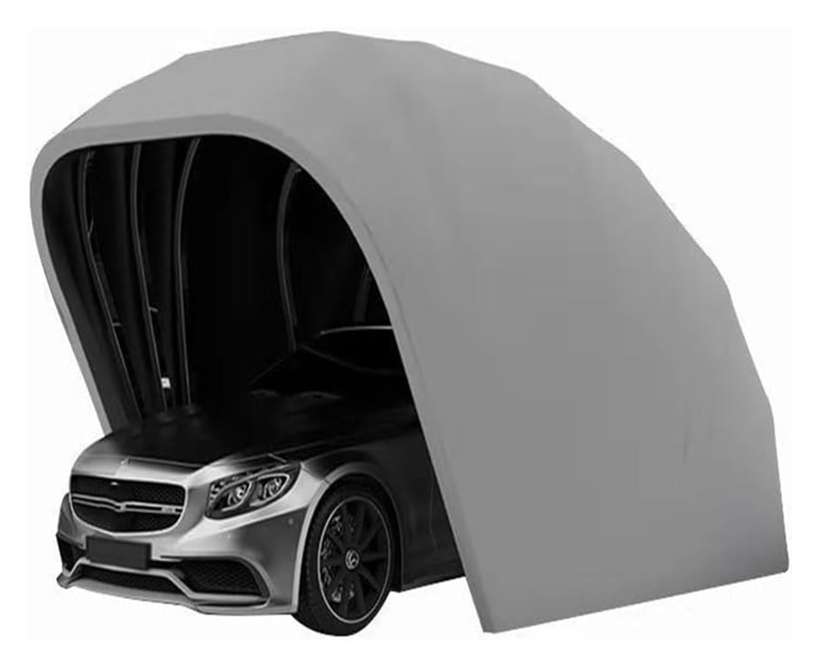 Tenda ritrattabile del riparo dell'automobile dell'acciaio inossidabile per la protezione all'aperto di parcheggio, progettazione pieghevole