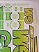 Cricket Bat Sticker for Gunn & Moore - GM Zelos Icon - Model Diamond Siren 3D Embossed Full Set - Green & Yellowish
