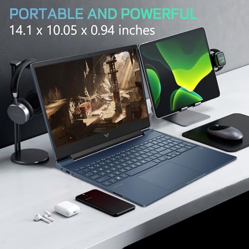 Image of HP Victus 15 Gaming Laptop,Intel Core i7-13620H(10C /16T), NVIDIA GeForce RTX 4060,15.6 inchFHD Display Laptop Computer,32GB RAM 2TB NVMe SSD with Webcam,Backlit KB,Type C,Wi-Fi 6,Windows 11 Pro