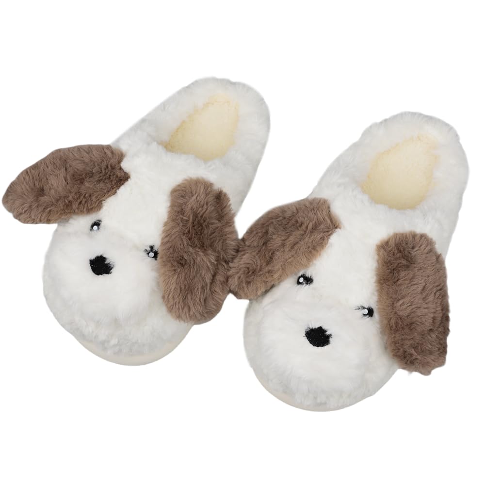 XIXITIAO Cute Animal Slippers,Fuzzy Cartoon Kawaii Whale Slippers,Plush House Shoesfor Women Men Indoor Fluffy Winter Slides