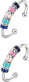 Toyvian 2 Pçs Anel Anéis Coloridos Anéis De Jóias Anéis De Moda De Aço Inoxidável Colorido Anel De Polegar Anéis De Dedo Jóias Personalidade Anel De Descompressão Perder Anéis Femininos
