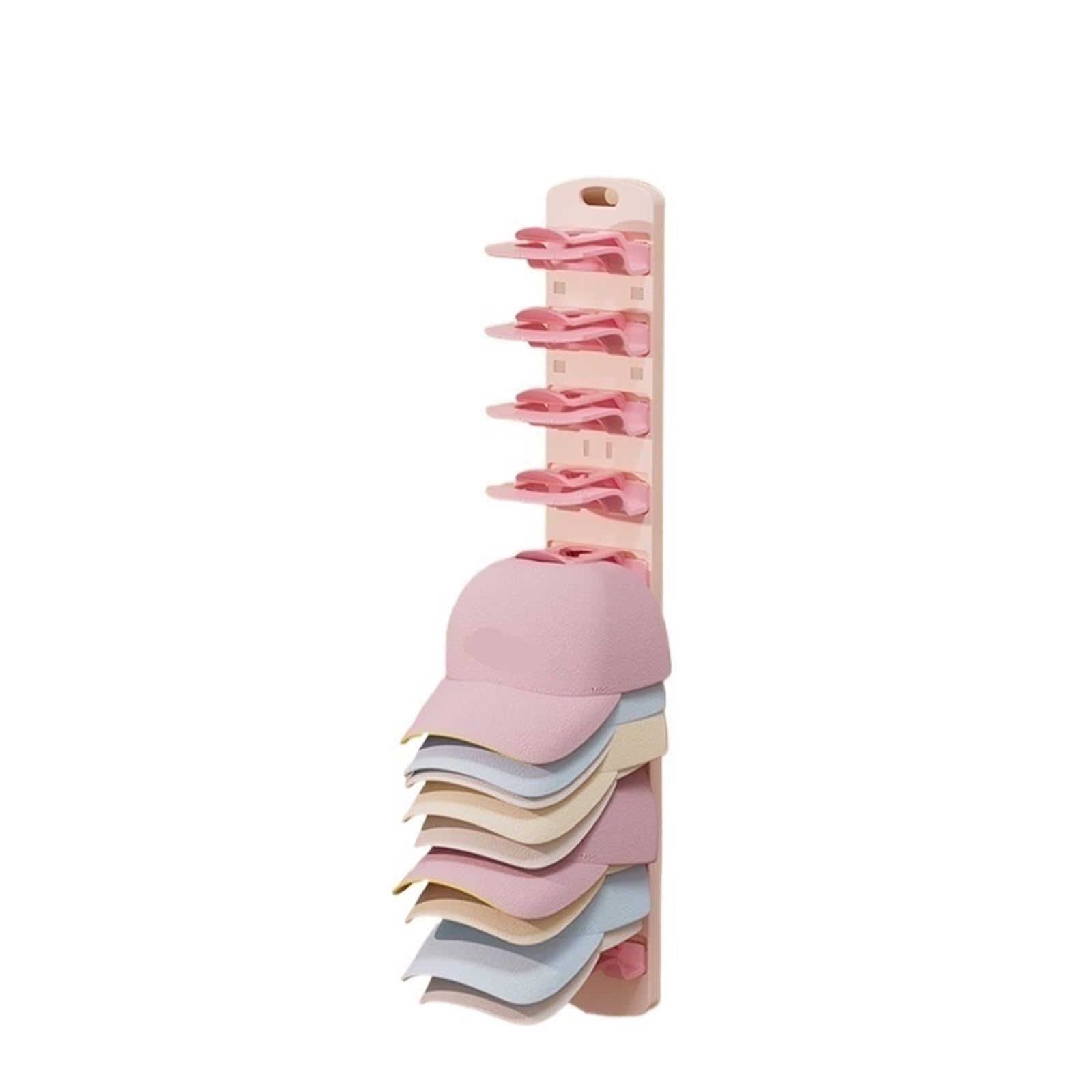YAOHY Hat Organizer for Baseball Caps, Wall Mount Closet Hat Rack Holder, Multilayer Hats Hanger Holder Display for Closet,Door Bedroom