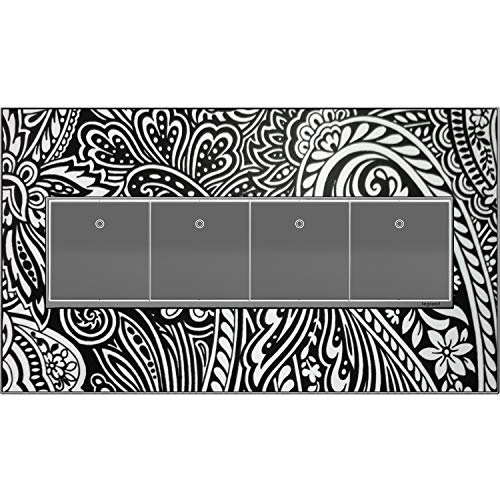 Legrand Adorne Brushed Stainless, 4-Gang Wall Plate, Awm4Gms4 #TOP3