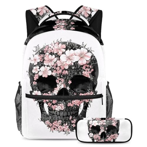 Sac à dos jaune motif coq et fleurs idéal pour les cours et les voyages