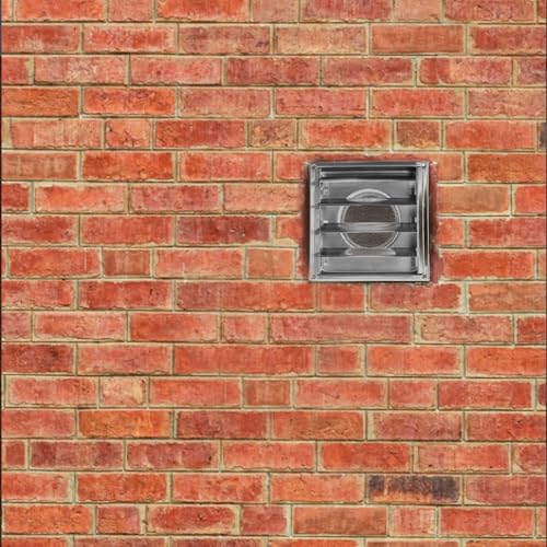 Grille de ventilation acier inoxydable carré pour mur extérieur