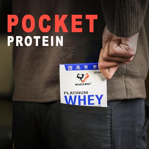 Image of 33 Gram Platinum Whey Concentrate Protein (1 Serving, Double Chocolate) - Beginner, Muscle Growth, Muscle Recovery, Easy Digestion, Increase Strength & Performance, 15g Protein per Serving