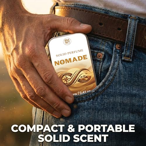 Image of Dr.Mashur Solid Perfume Nomade | Cactus Blossom | Alcohol Free Wax Perfume Balm, Long Lasting Pocket Fragrance Tin 12g, Non Greasy Smooth Glide, Travel Friendly Unisex | Office Wear | No Spill