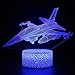 Combattente unico creativo luce notturna LED luce multicolore decorazione creativa piccola lampada da tavolo 3D luce visiva acrilica luce notturna multicolore