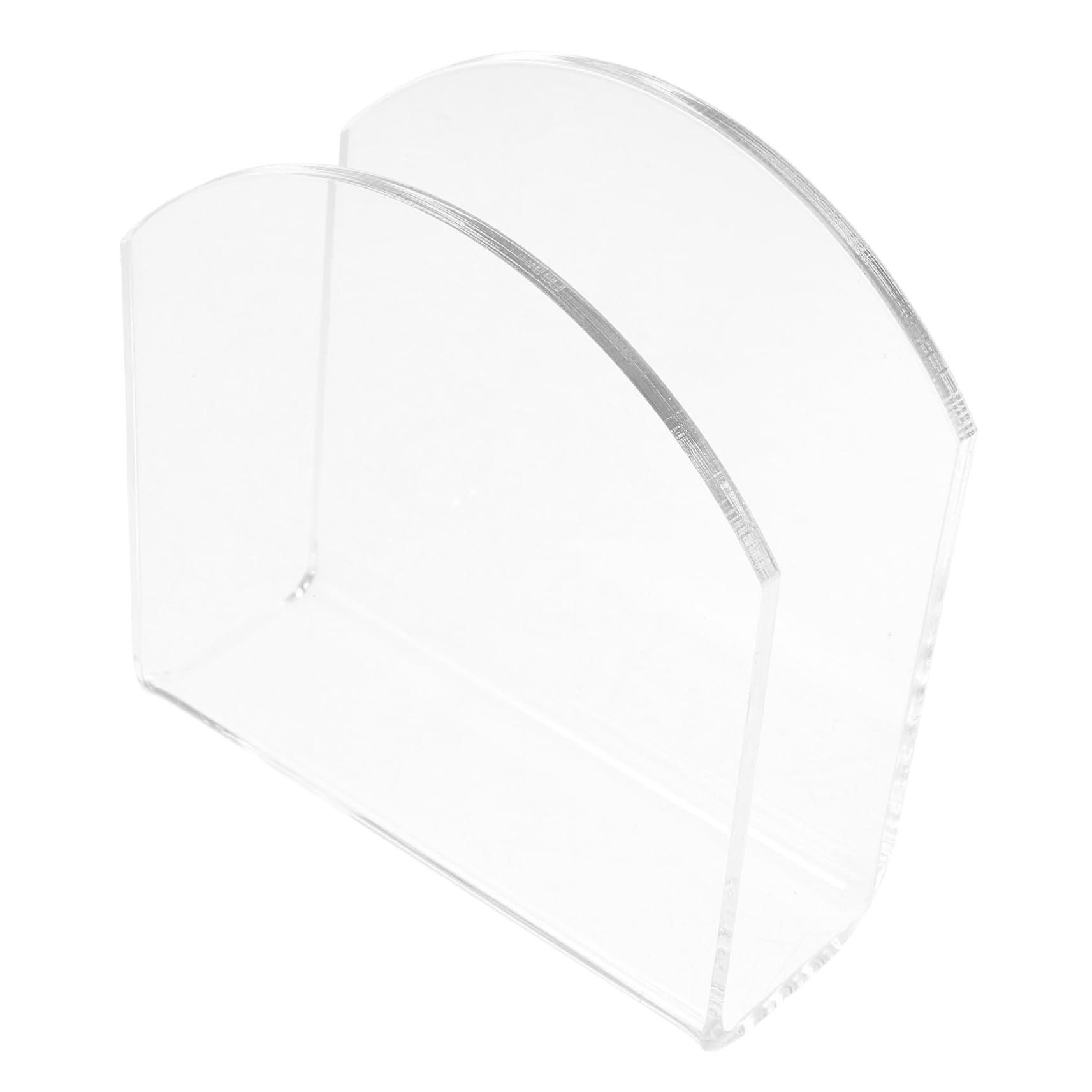 PartyKindom 3pcs Portatovaglioli Da Ristorante Western in Acrilico Trasparente Automatico Supporto Organizzatore Di Argenteria Mano Distributore Hardware Portapenne Da Scrivania Transparent