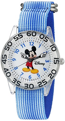 Disney Mickey Mouse Kids' W002507 Mickey Mouse Analog Display Analog Quartz Blue Watch