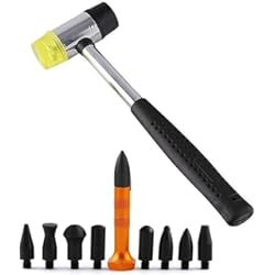 Kit Ventosa Saca Golpes GS PDR - Kit de reparación de abolladuras de 10 piezas, martillo de goma y piezas para golpear
