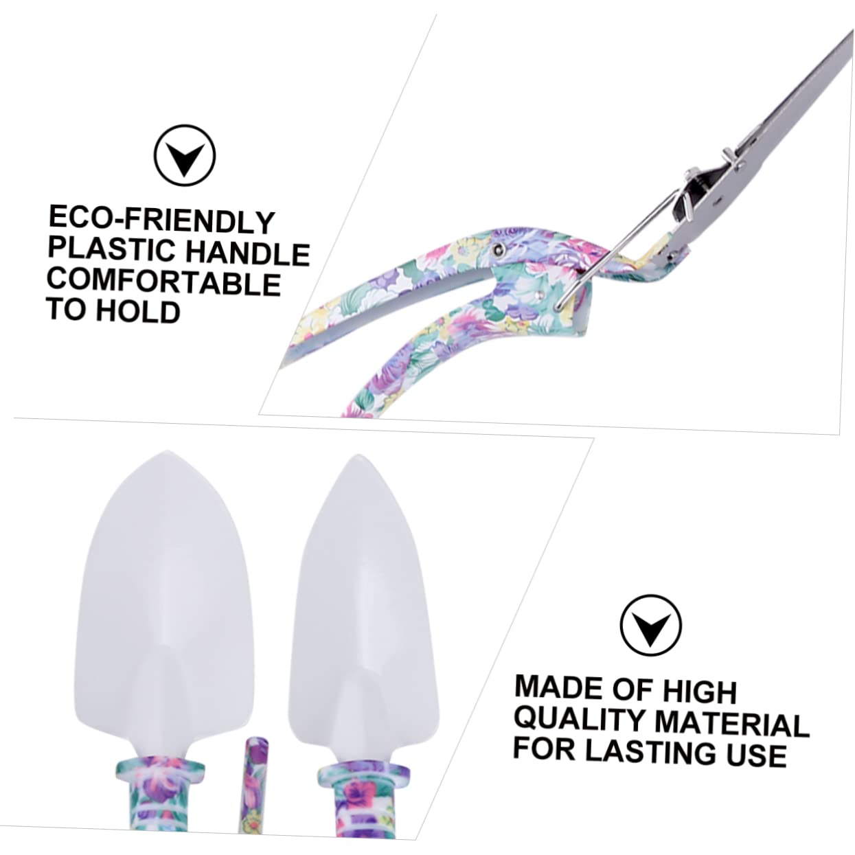 Happyyami 10 Pièces Outils de Jardinage Râteau Sécateur Pelle Pulvérisateur et Inoxydable Kit Pratique pour Hommes et Femmes