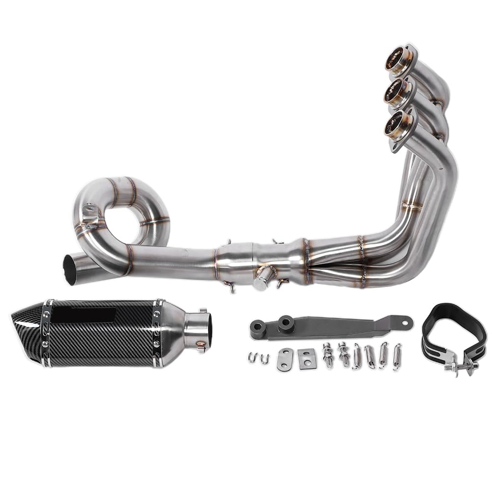 di Scarico delle Prestazioni di Corse con Silenziatore in Fibra in Fibra di Carbonio, Adatto a MT-09 2014-2020, FZ-09 2014-2017, Tracer 900, XSR 900 2016-2020