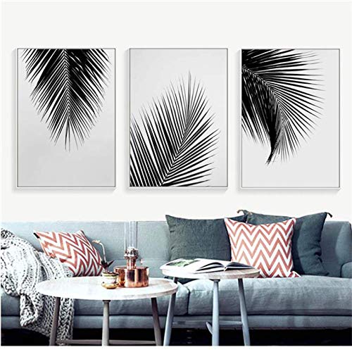 Poster palmier gris et noir 50x70cm pour creer une ambiance scandinave dans votre chambre