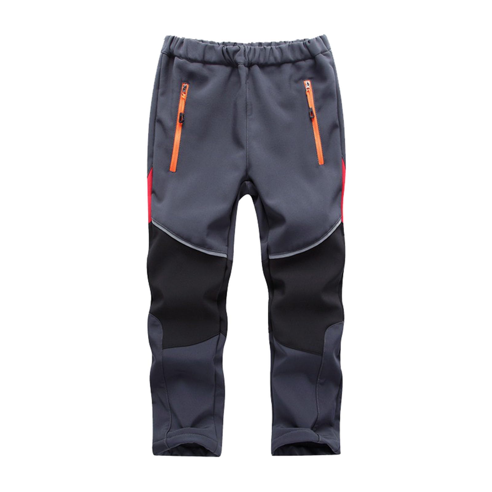 Générique Pantalon Ski Chaud Épais Garçon Enfant Patchwork Poche Décontracté Régulier Costume