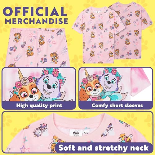 Paw Patrol Pajama Set Pack of 2 Short Summer Girls Pajamas Loungewear Gifts4