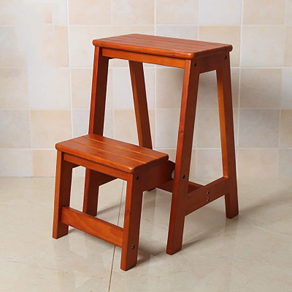 Chaise d'échelle multifonction portable avec banc haut et escabeau double usage maison