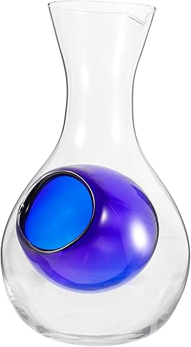 Botella de cristal japonesa de sake frío con bolsillo de hielo, dispensador de decantador de whisky para el hogar, cocina, bar, vodka