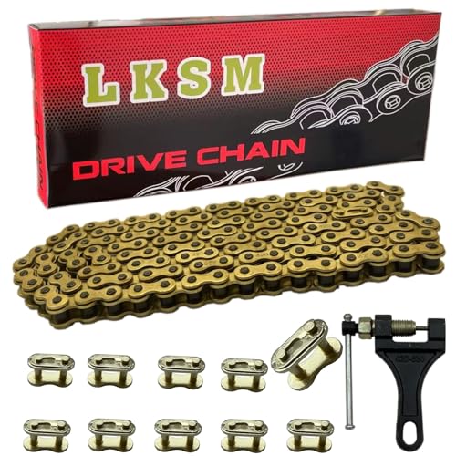 LKSM 420 Motorcycle Gold Chain 132 Link Standard...