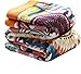 Boho Throw Blanket for Bed 100% Cotton Bohemian Blankets Ultra Soft Woven Muslin Decorative Blankets All Seasons Vintage Quilt Knitted Blanket for Sofa Chair (Colorful, 50"x60")