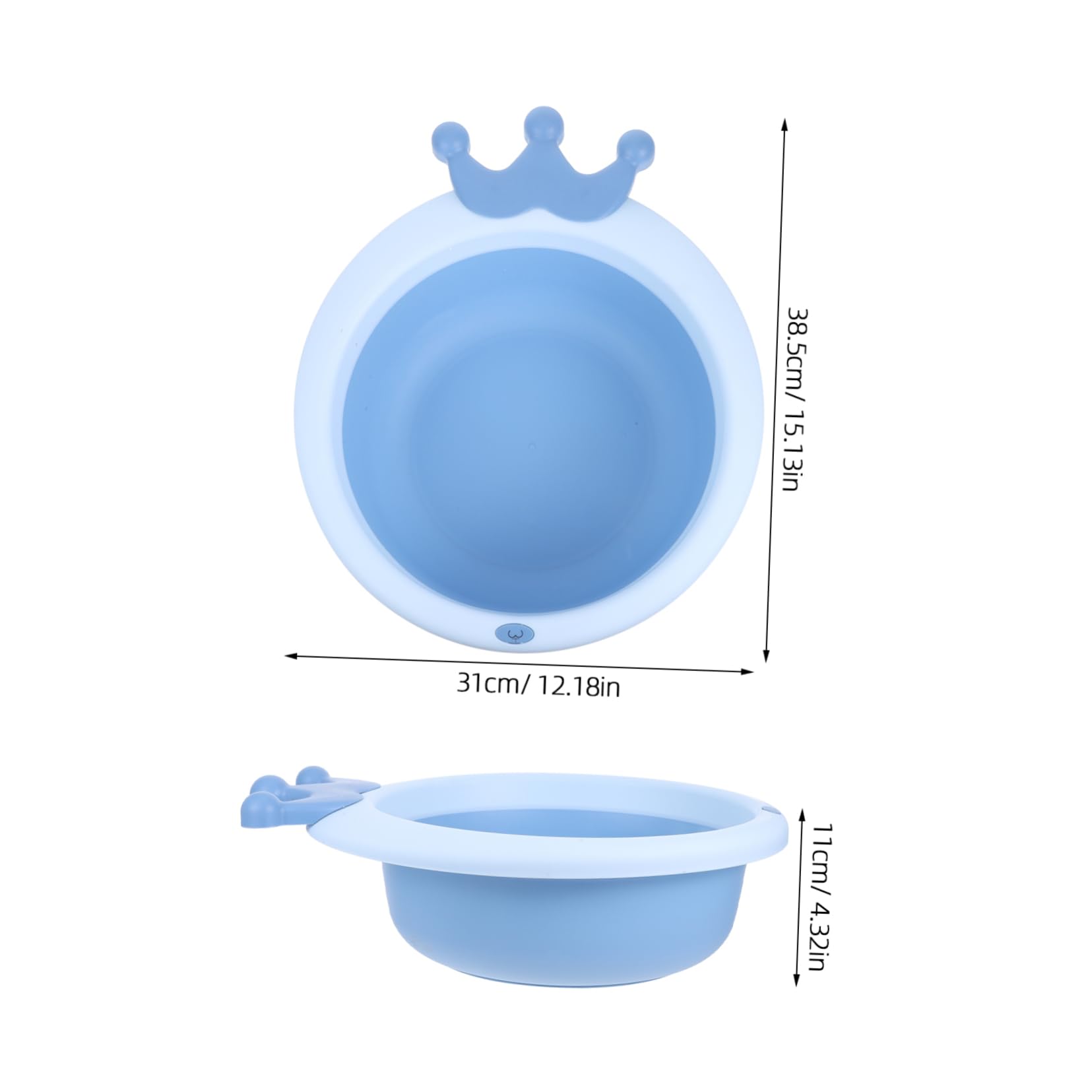 Toddmomy Folding Dish Cleaning Tub Baby Foot Face Cleaning Basin Camping Hiking Boating Picnicking Tailgating Safe Material