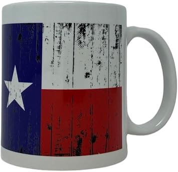 Pro Specialties Group Texas The Lone Star State Flag Coffee Mug - Great Stocking Suffers and Party Favors