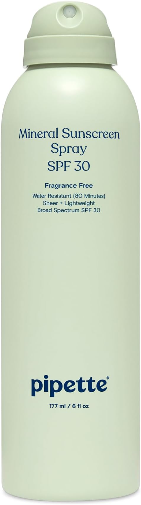 Baby Mineral Sunscreen Spray SPF 30, Broad Spectrum with Non-Nano Zinc Oxide, Water Resistant UVB/UVA Non-Toxic Sun Protection for Kids & Sensitive Skin, 6 oz